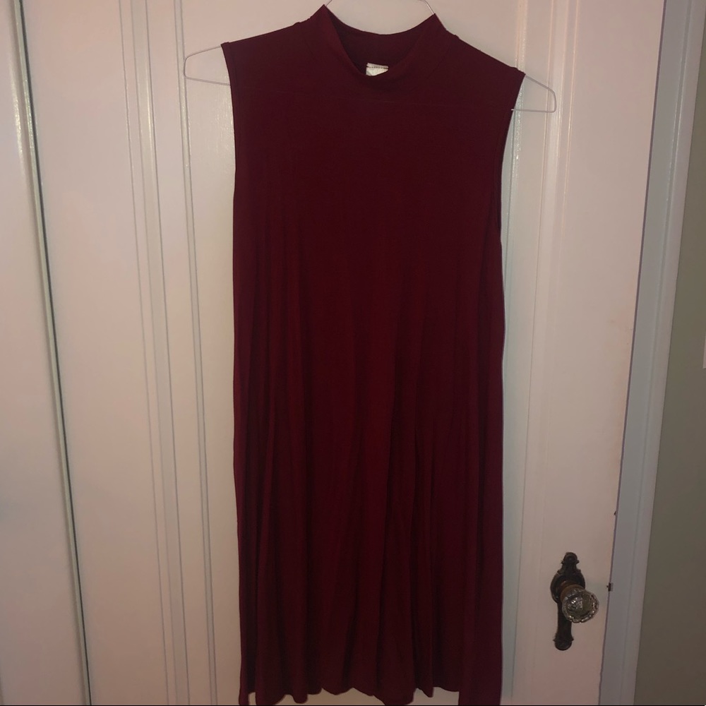 Mock turtleneck dress